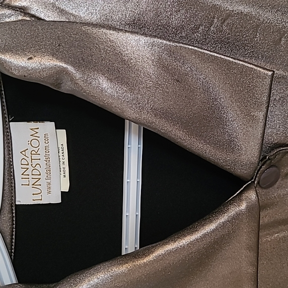 Linda Lundstrom Metallic Coat - Picture 3 of 6